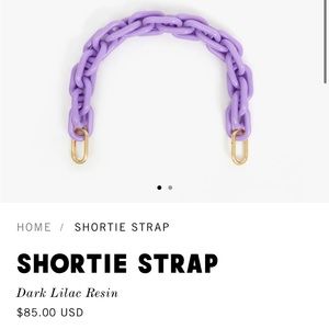 Clare V Dark Lilac Shortie Strap